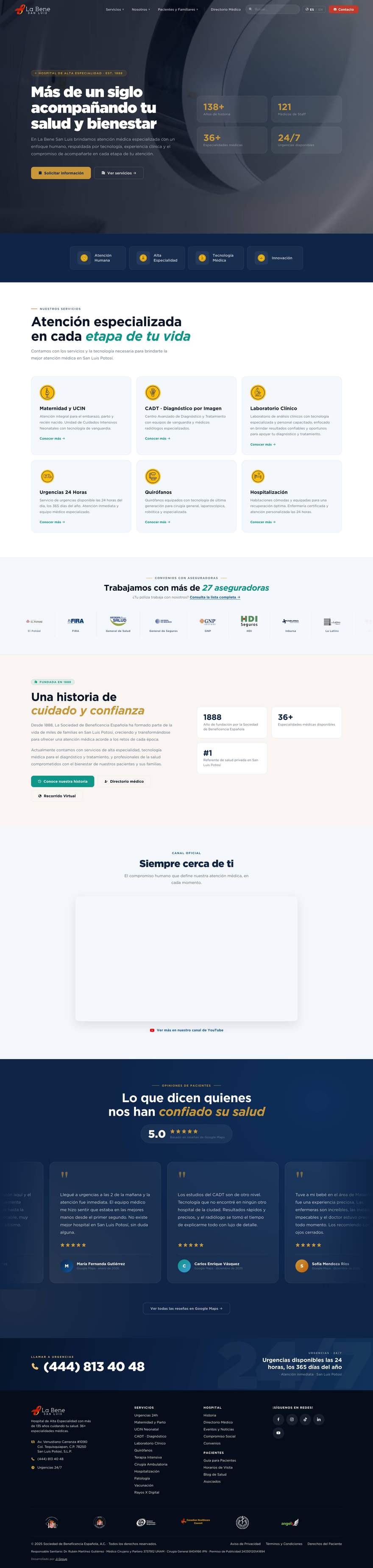 Sitio web de La Bene San Luis (labenesanluis.mx) desarrollado por Ji Group